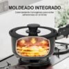 Juego de Ollas y Sartenes Donnor 17 Piezas Mango Desmontable Negro