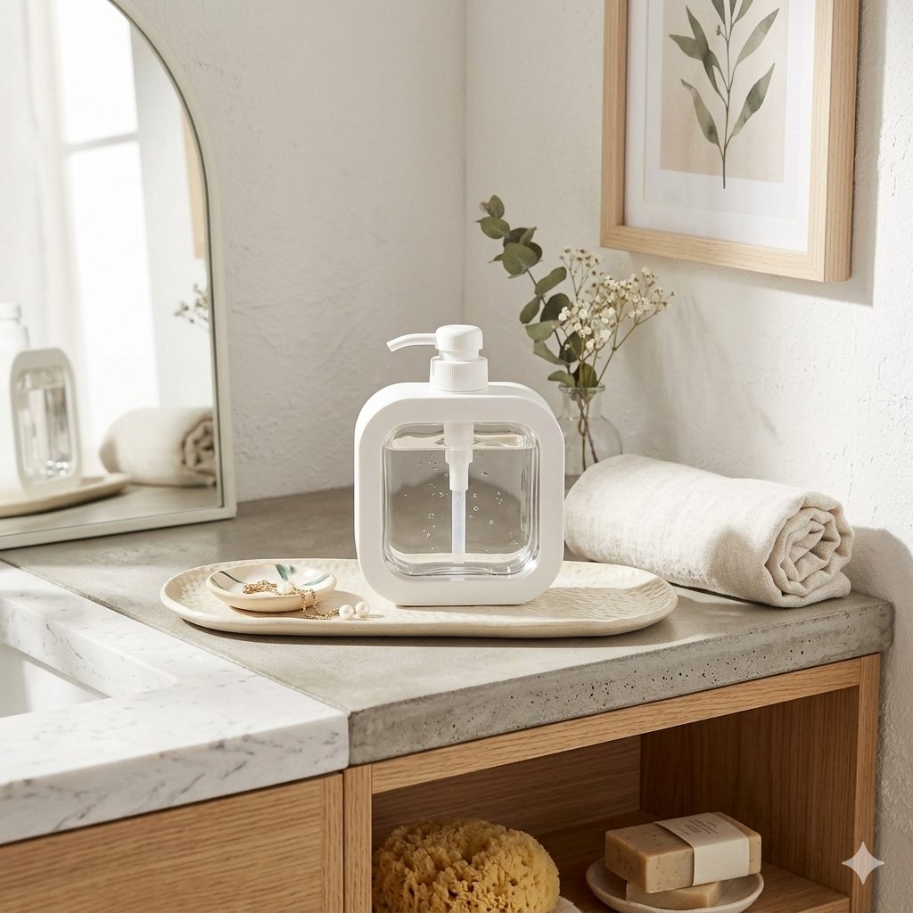Dispensador de jabón liquido 300ml Blanco