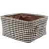 Organizador de tela con asas 23x16x12cm.