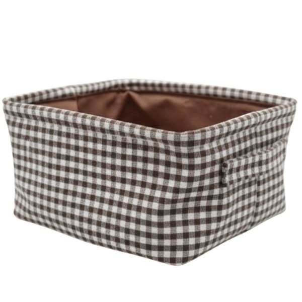 Organizador de tela con asas 23x16x12cm.
